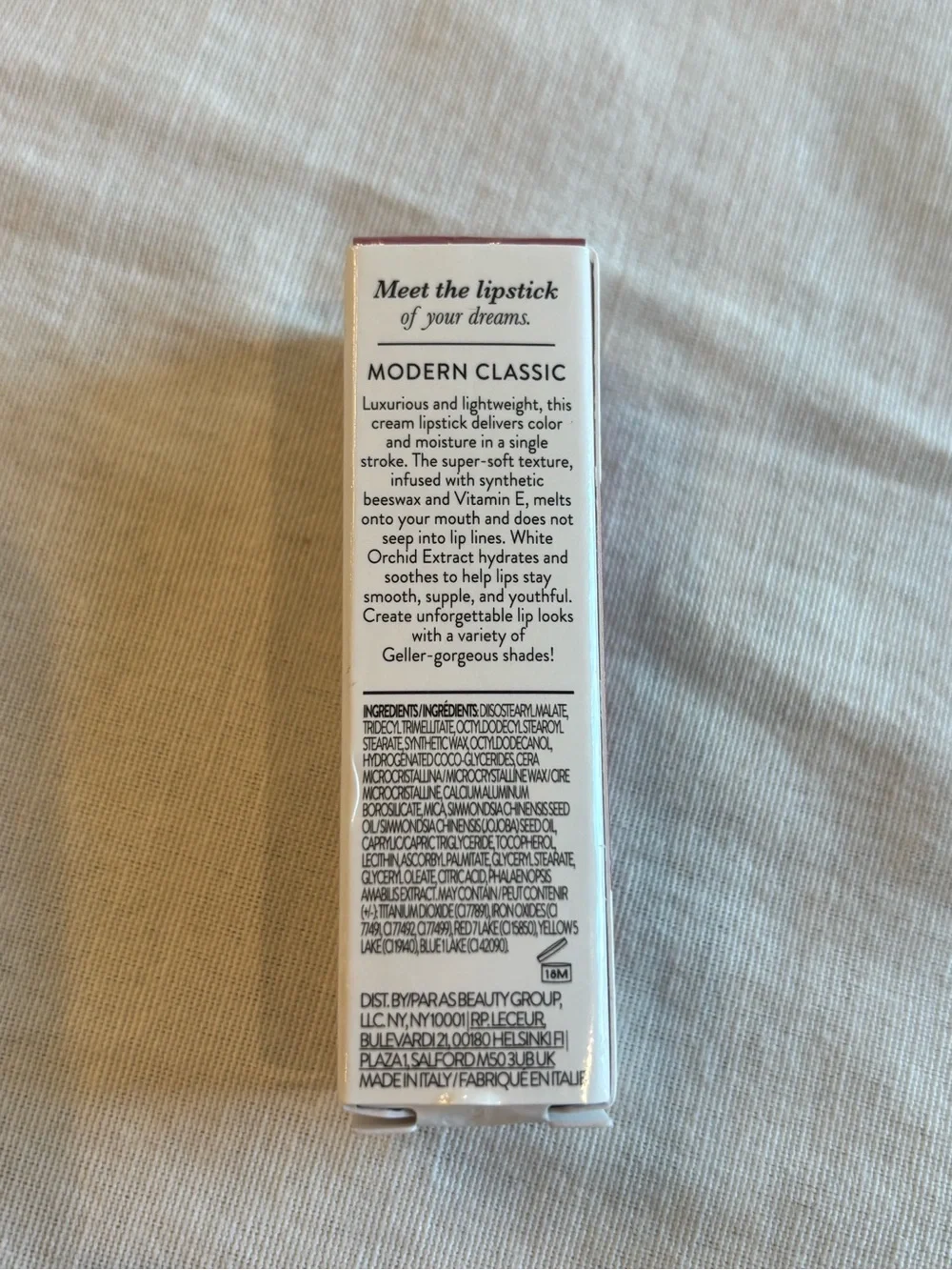 Laura Geller Modern Classic Cream Lipstick Real Rosy NIB Rose-Mauve Lipstick